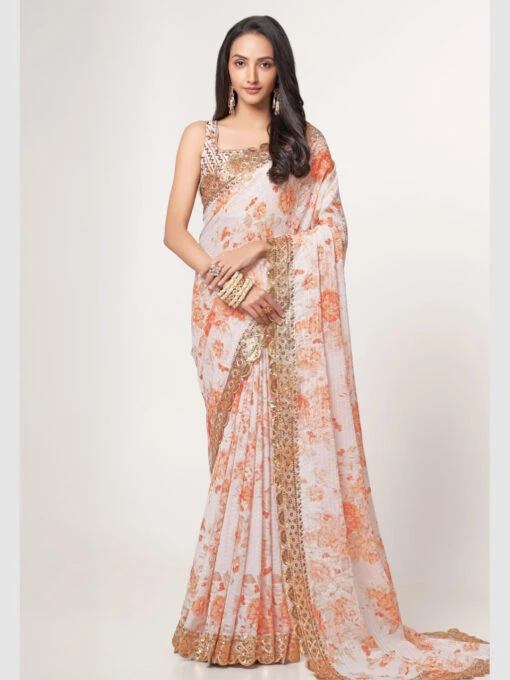 Organza Sequins Embroidery