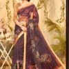 Organza & Linen Prints -Harmony Shop Saree S034A 2