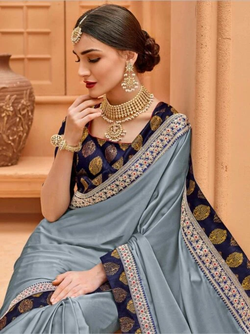 Gota Patti Lace On Silk - Image 2
