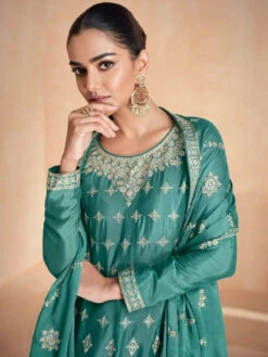 Embroidery Art Silk -Harmony Shop Sharara C1239B 1