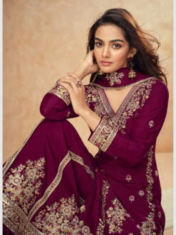 Embroidered Silk Chinon -Harmony Shop Sharara C1286B 2
