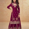 Embroidered Silk Chinon -Harmony Shop Sharara C1286B 4