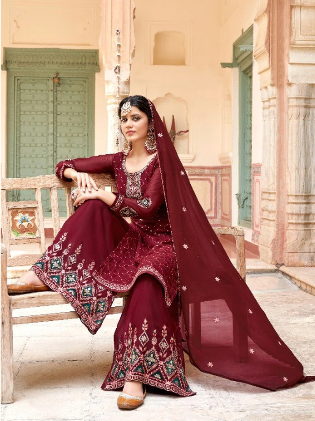 Georgette With Embroidery - Image 2